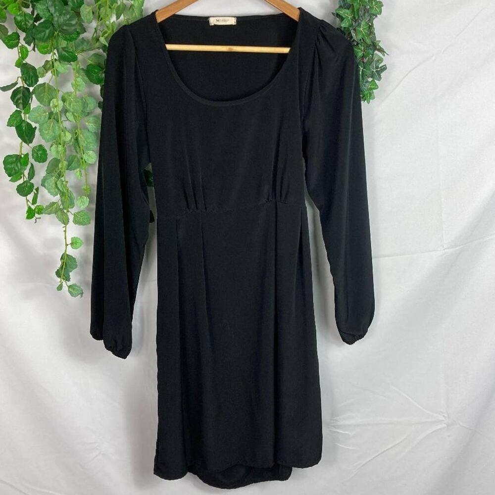 Everly Long Sleeve Open Back Flow Dress S